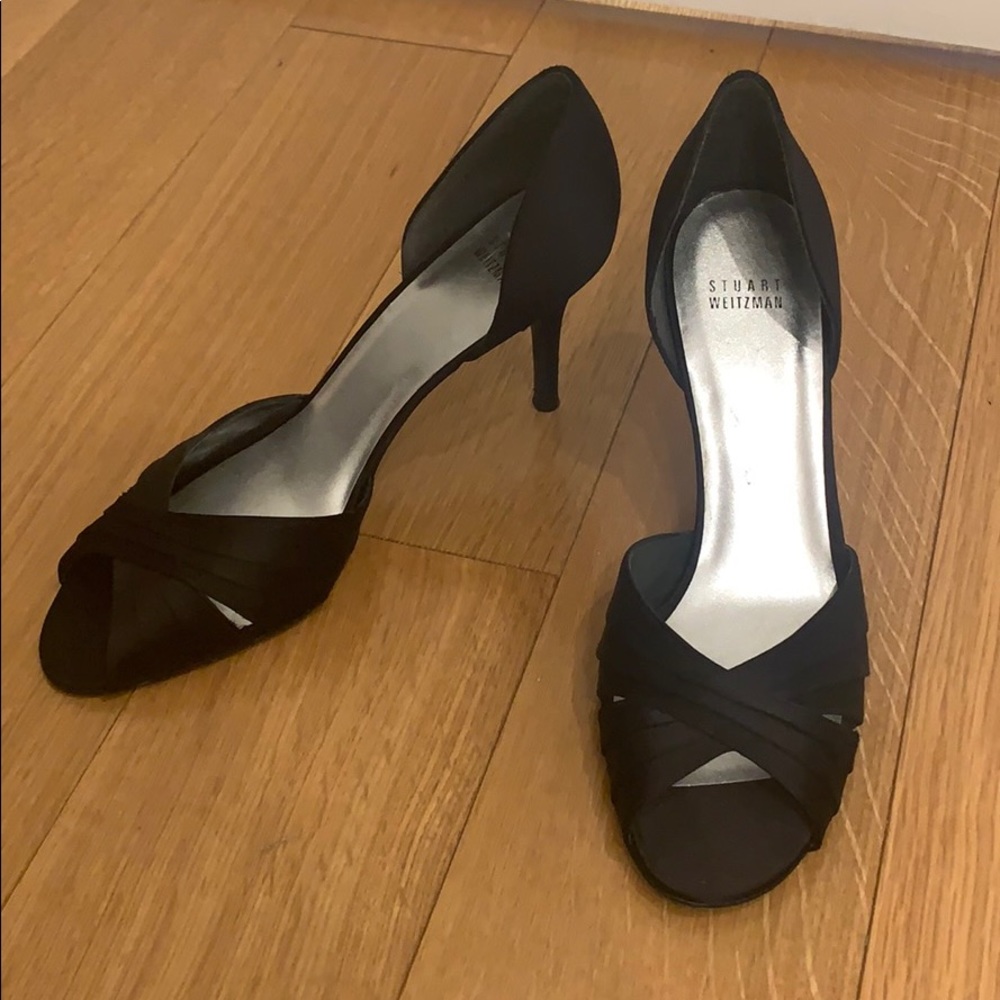 Stuart Weitzman satin heels